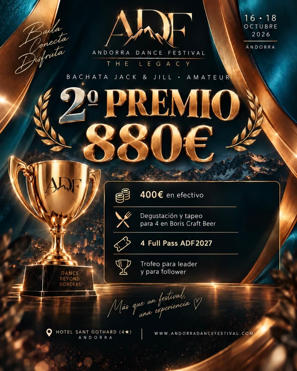 2º premio Jack & Jill Bachata — 880 €
